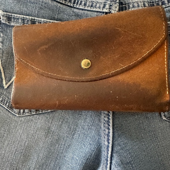 Vintage Distressed Leather Biker Wallet - Picture 12 of 12